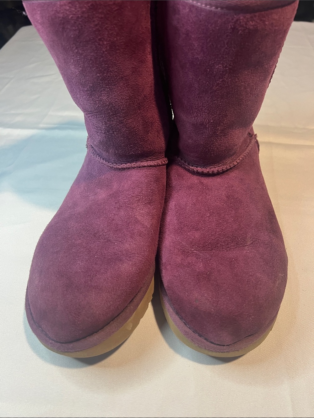 UGG Purple Suede Mid-Calf Boots